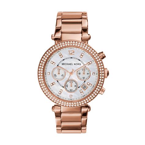 michael kors rose gold watch bracelet